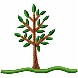 Trees Embroidery Design 7
